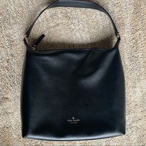 Kate Spade Black Pebbled Leather Tote Bag